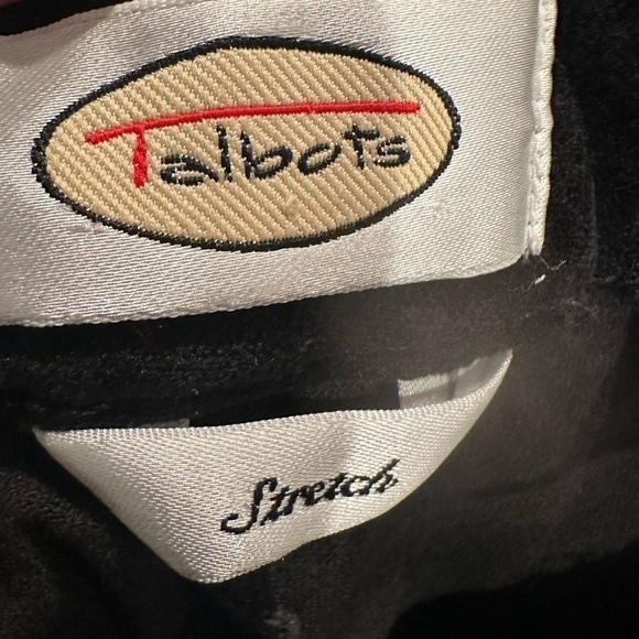 Talbots Women’s Velour Black Dress Pants Straight Leg Size 10 - Picture 6 of 6